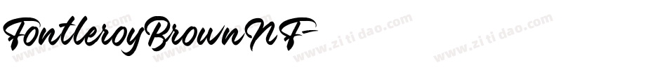FontleroyBrownNF字体转换