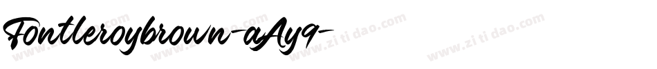 Fontleroybrown-aAy9字体转换