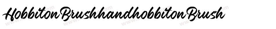 HobbitonBrushhandhobbitonBrush-WygA字体转换
