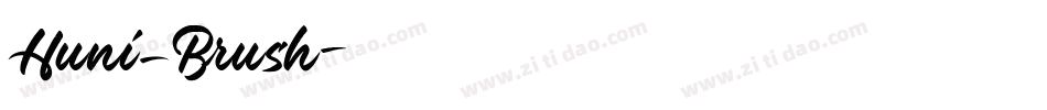 Huni_Brush字体转换