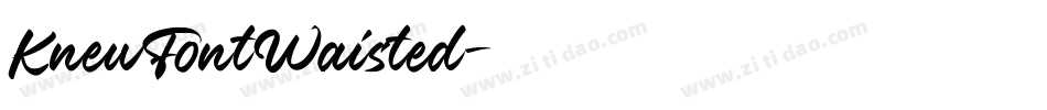 KnewFontWaisted字体转换