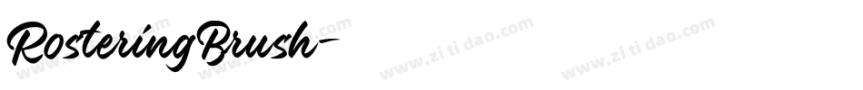 RosteringBrush字体转换