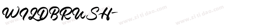 WILDBRUSH字体转换