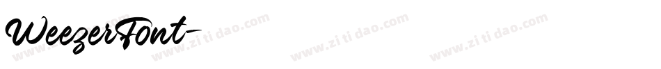WeezerFont字体转换
