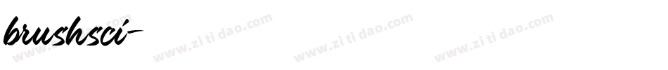 brushsci字体转换