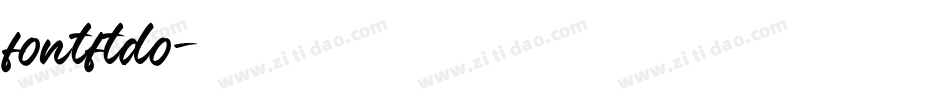 fontftdo字体转换