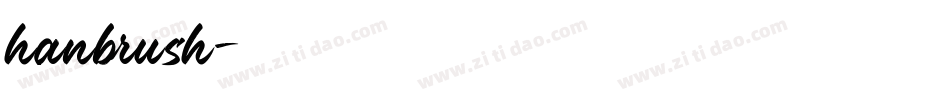 hanbrush字体转换