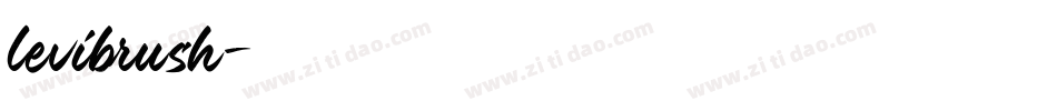 levibrush字体转换