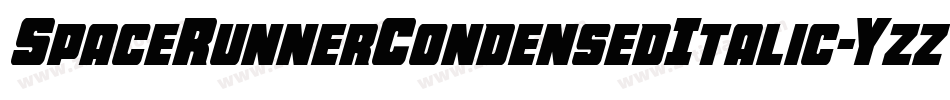 SpaceRunnerCondensedItalic-Yzz8j字体转换