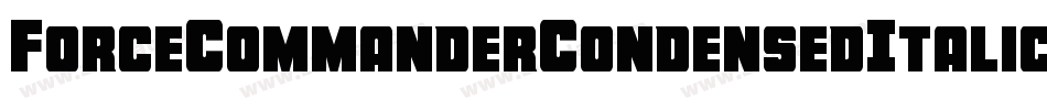 ForceCommanderCondensedItalic-z8daa字体转换