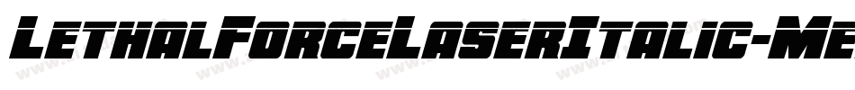 LethalForceLaserItalic-Mern字体转换