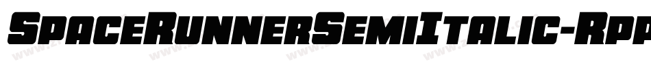 SpaceRunnerSemiItalic-RppzM字体转换