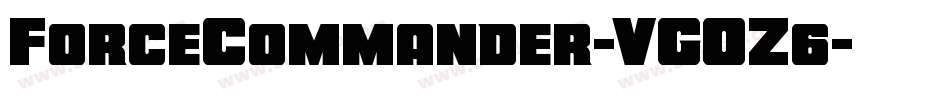 ForceCommander-VGOZ6字体转换