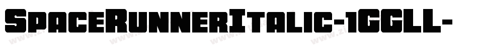 SpaceRunnerItalic-1GGLL字体转换
