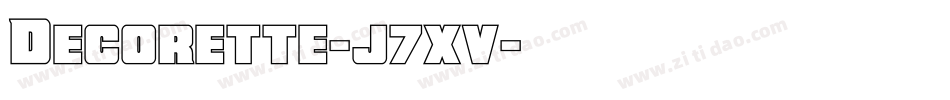 Decorette-j7xv字体转换