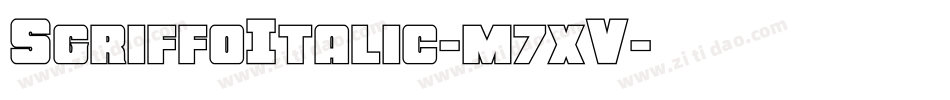 SgriffoItalic-m7xV字体转换