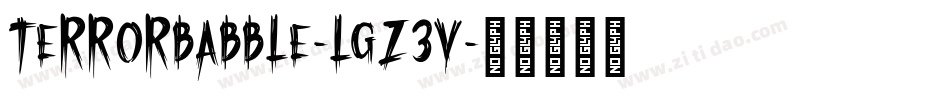 TerrorBabble-lgZ3V字体转换
