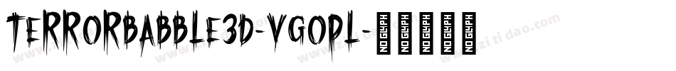 TerrorBabble3D-VGOpl字体转换