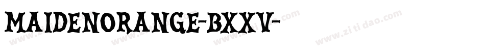 MaidenOrange-BXXV字体转换