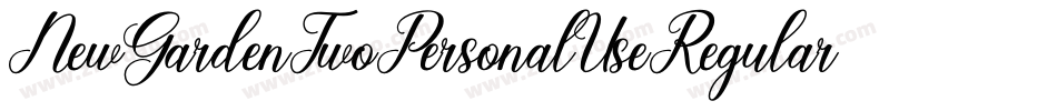 NewGardenTwoPersonalUseRegular-XpKK字体转换