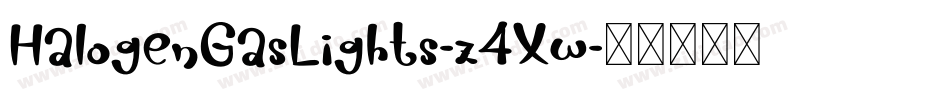 HalogenGasLights-z4Xw字体转换
