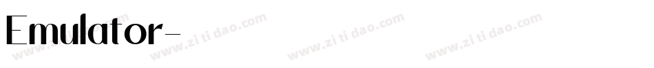 Emulator字体转换