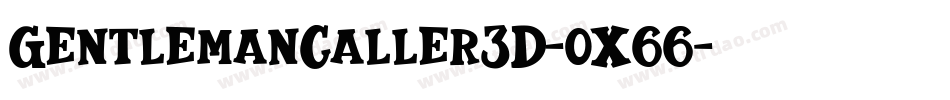GentlemanCaller3D-OX66字体转换