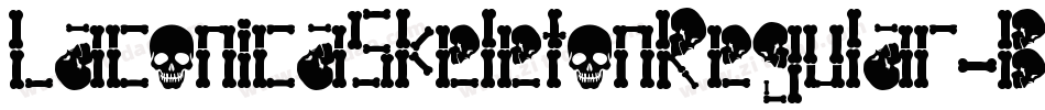 LaconicaSkeletonRegular-BEOx字体转换
