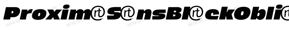 ProximaSansBlackObli字体转换