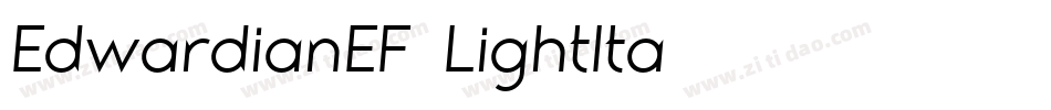 EdwardianEF-LightIta字体转换