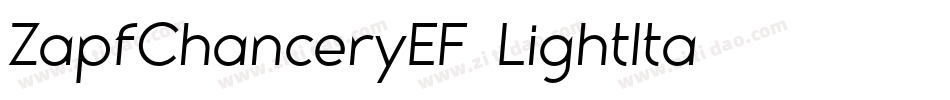 ZapfChanceryEF-LightIta字体转换