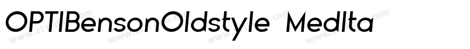 OPTIBensonOldstyle-MedIta字体转换