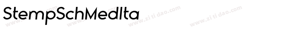 StempSchMedIta字体转换
