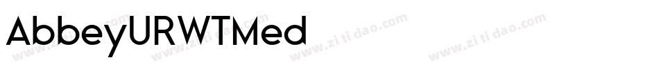 AbbeyURWTMed字体转换