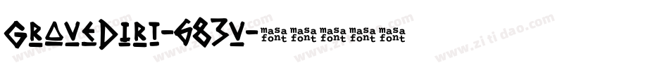 GraveDirt-683v字体转换