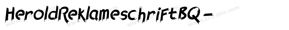 HeroldReklameschriftBQ字体转换