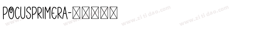 PocusPrimera字体转换