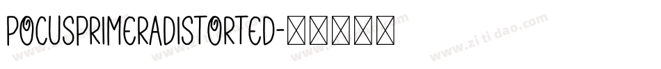 PocusPrimeraDistorted字体转换