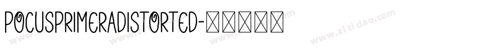 PocusPrimeraDistorted字体转换