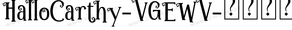 HalloCarthy-VGEWV字体转换