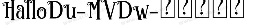 HalloDu-MVDw字体转换