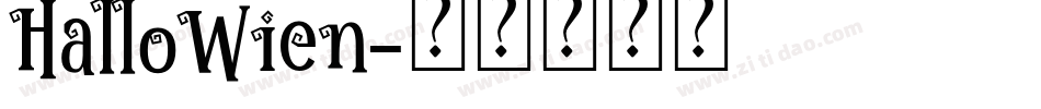 HalloWien字体转换