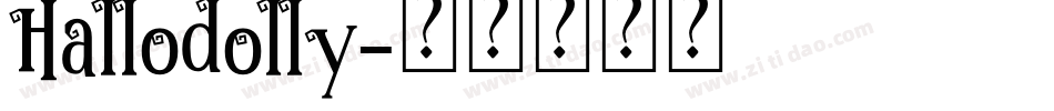 Hallodolly字体转换