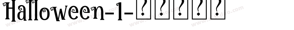 Halloween-1字体转换