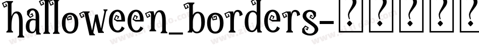 halloween_borders字体转换