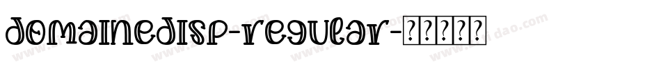 domainedisp-regular字体转换
