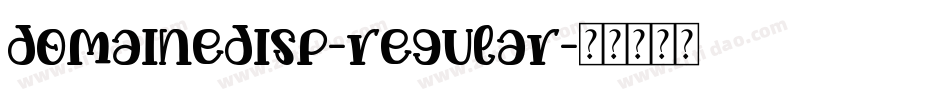 domainedisp-regular字体转换