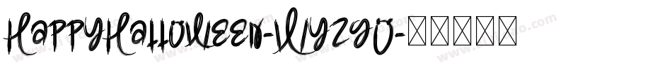 HappyHalloween-WyzgO字体转换