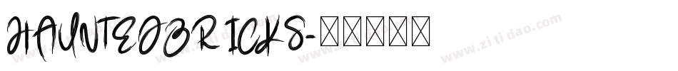 HauntedBricks字体转换