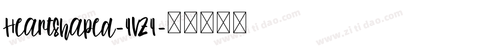 HeartShaped-4VZ4字体转换